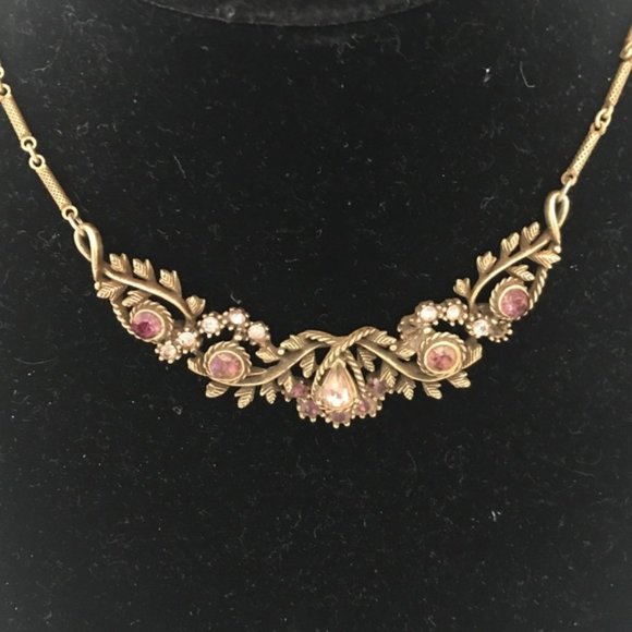 Vintage Choker with Twist Post Earrings - Picture 1 of 8